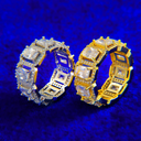 DOUBLE STONE ICED RING