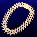 SPIKED ICED CUBAN CHAIN