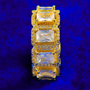 DOUBLE STONE ICED RING