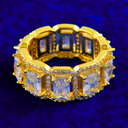 DOUBLE STONE ICED RING