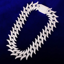 SPIKED ICED CUBAN CHAIN