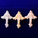 CROSS ROSE PENDANT