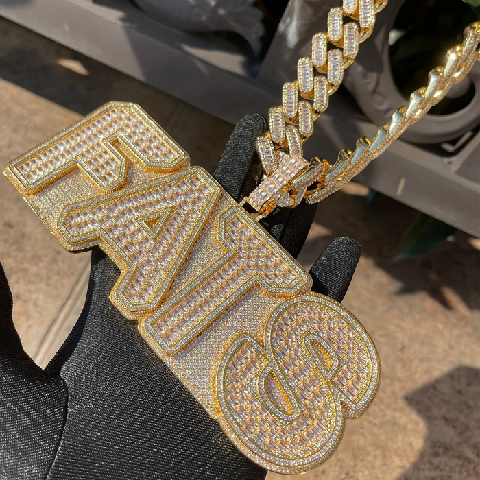 CUSTOM NAME ICED PENDANT