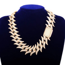 SPIKED ICED CUBAN CHAIN