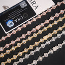 MOISSANITE ICED CLOVERS CHAIN