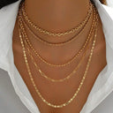 5 Gold Stack Necklace Bundle
