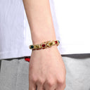 Rainbow Emerald Cut Bracelet