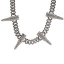 AMMO CUBAN ICED CHAIN - 10MM WHITE GOLD