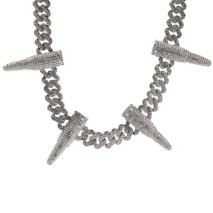 AMMO CUBAN ICED CHAIN - 10MM WHITE GOLD