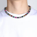 Rainbow Emerald Cut Chain