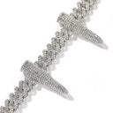 AMMO CUBAN ICED CHAIN - 10MM WHITE GOLD