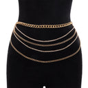 5 Gold Stack Waist Chains Bundle