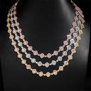 MOISSANITE ICED CLOVERS CHAIN