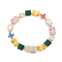 Gemstone Diamond Bracelet