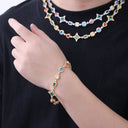 Geometric Diamond Bracelet