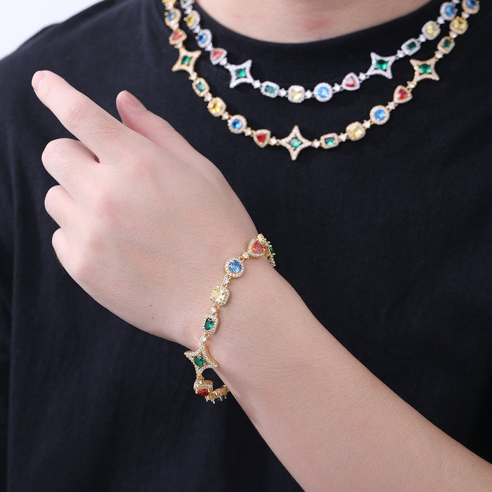 Geometric Diamond Bracelet
