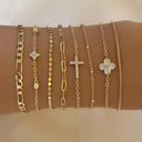 8 Gold Stack Bracelet Bundle