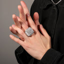 CUSTOM NAME ICED RING