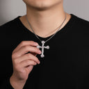 PINK THORN CROSS PENDANT