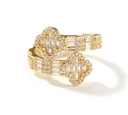 ICED CLOVER RING