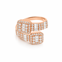 AI-generated illustrative product image for BAGUETTE RING in rose gold