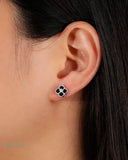 BLACK EMERALD STUDS Earrings