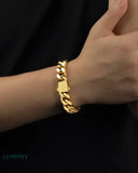 CLEAN BOXED CUBANA BRACELET - 11MM GOLD Bracelets