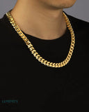 CLEAN BOXED CUBANA CHAIN - 11MM GOLD Chains