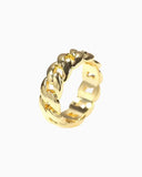 CLEAN CUBAN RING - GOLD Rings