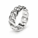 CLEAN CUBAN RING Rings - silver finish, clean product image