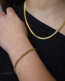 CLEAN CUBANA BRACELET - 4MM GOLD Bracelets