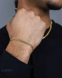 CLEAN CUBANA BRACELET - 4MM GOLD Bracelets