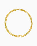 CLEAN CUBANA BRACELET - 4MM GOLD Bracelets