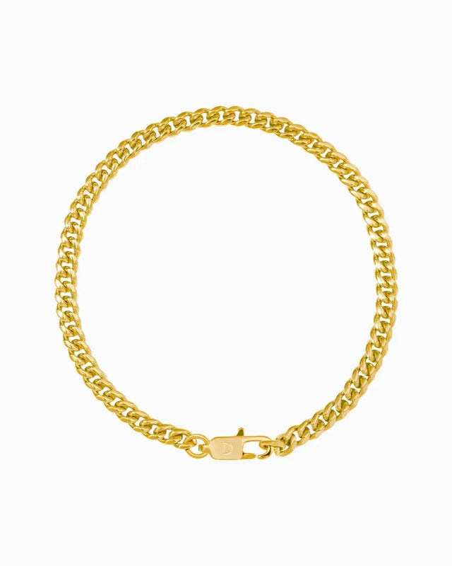 CLEAN CUBANA BRACELET - 5MM GOLD