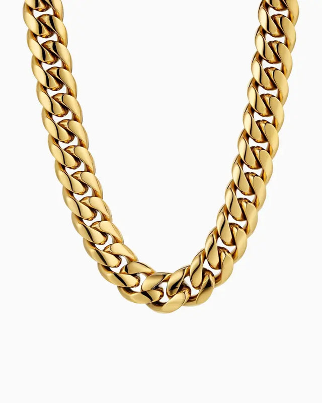 CLEAN CUBANA CHAIN - 15MM GOLD