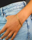 CLEAN FIGARO BRACELET - 5MM GOLD Bracelets