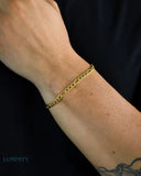 CLEAN FIGARO BRACELET - 5MM GOLD Bracelets