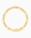 CLEAN FIGARO BRACELET - 5MM GOLD Bracelets