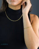 CLEAN FIGARO CHAIN - 3MM GOLD Chains