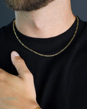 CLEAN FIGARO CHAIN - 3MM GOLD Chains