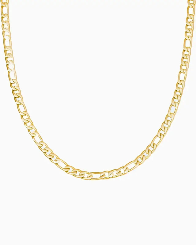 CLEAN FIGARO CHAIN - 13MM GOLD