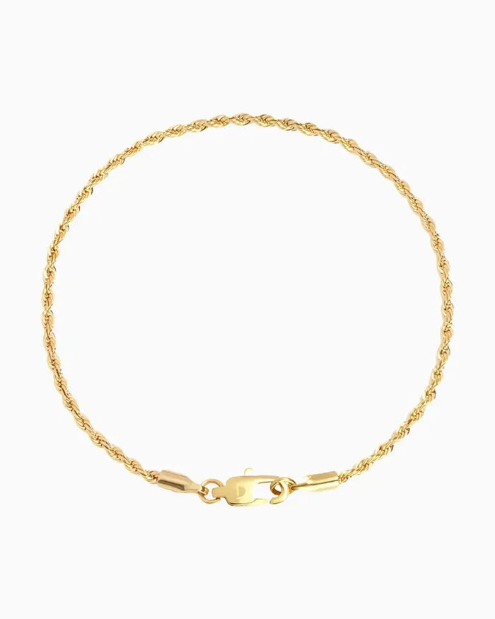 CLEAN ROPE BRACELET - 2MM GOLD Bracelets