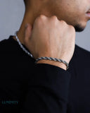 CLEAN ROPE BRACELET - 8MM WHITE GOLD