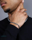 CLEAN ROPE BRACELET - 8MM WHITE GOLD