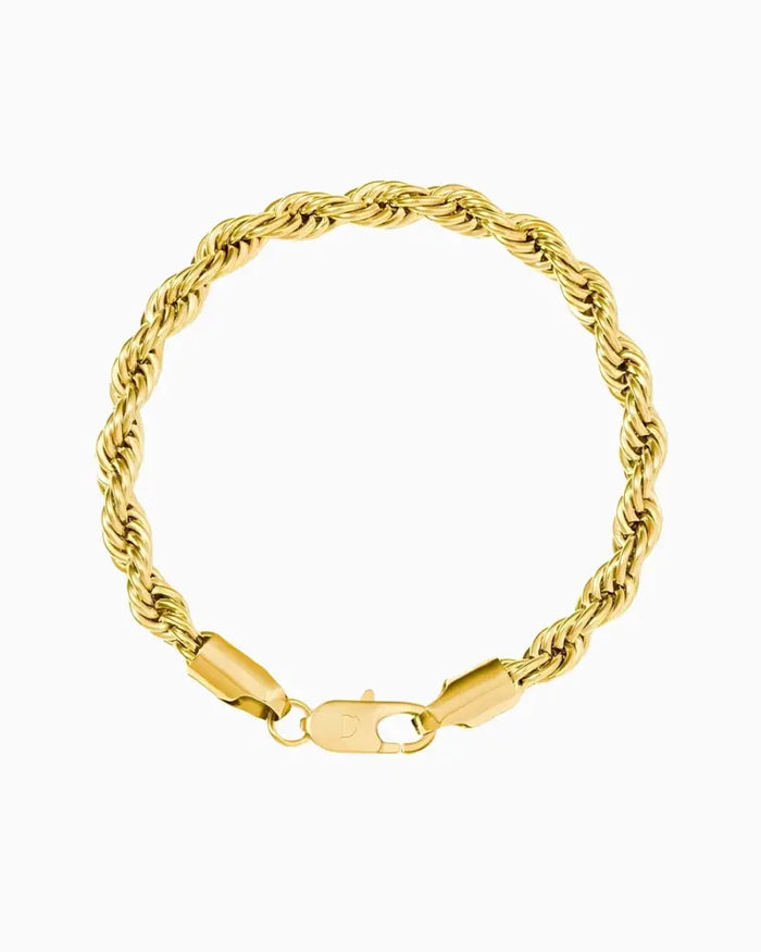 CLEAN ROPE BRACELET - 6MM GOLD Bracelets