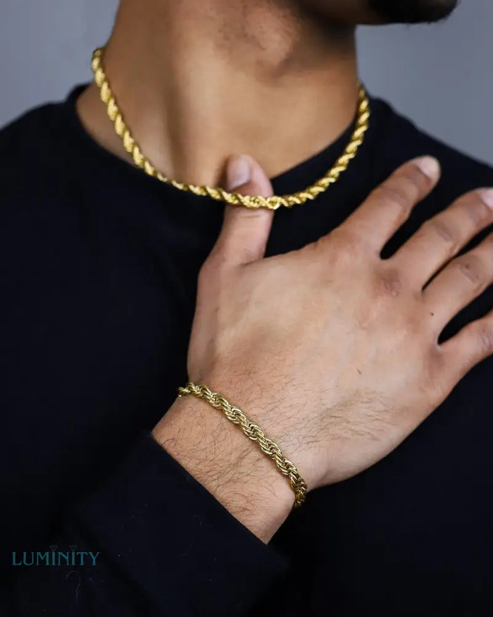 CLEAN ROPE BRACELET - 8MM GOLD