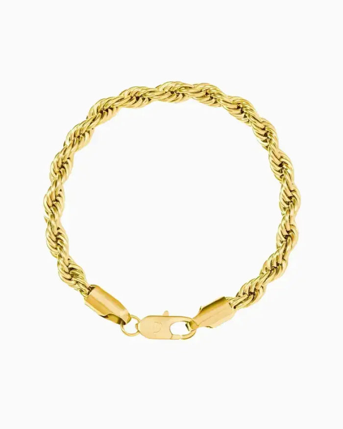 CLEAN ROPE BRACELET - 8MM GOLD - Bracelets