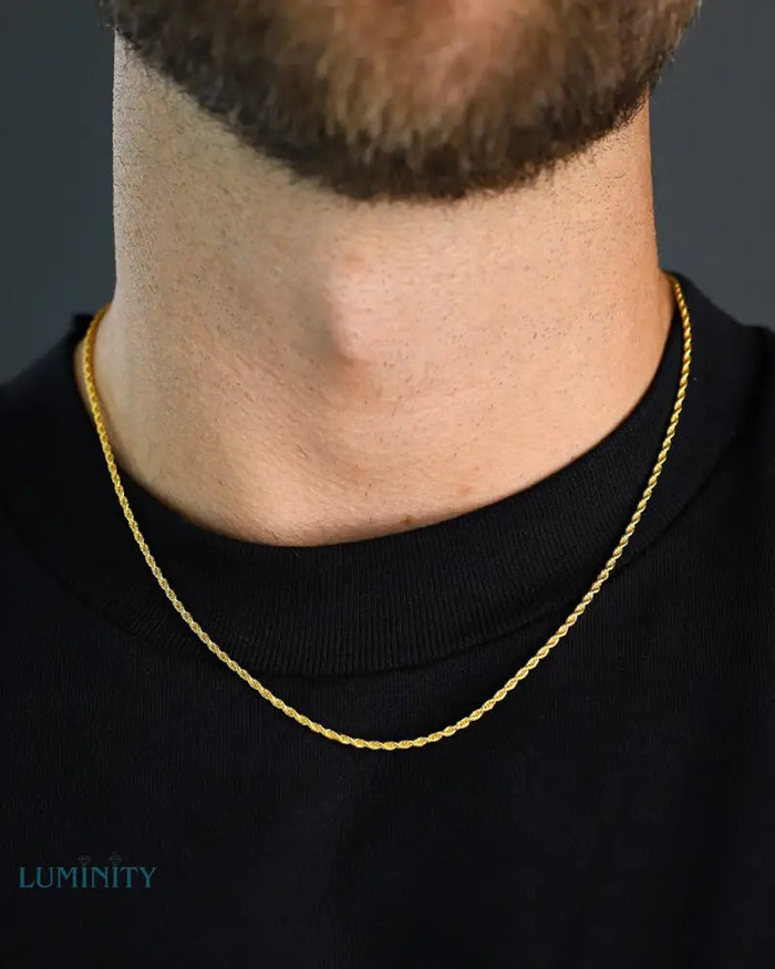 CLEAN ROPE CHAIN - 2MM GOLD Chains