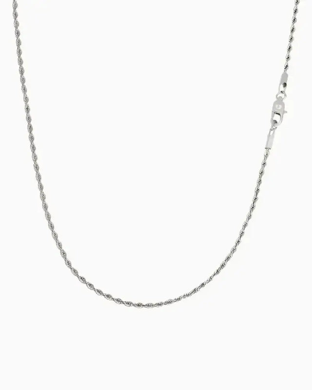 CLEAN ROPE CHAIN - 3MM WHITE GOLD