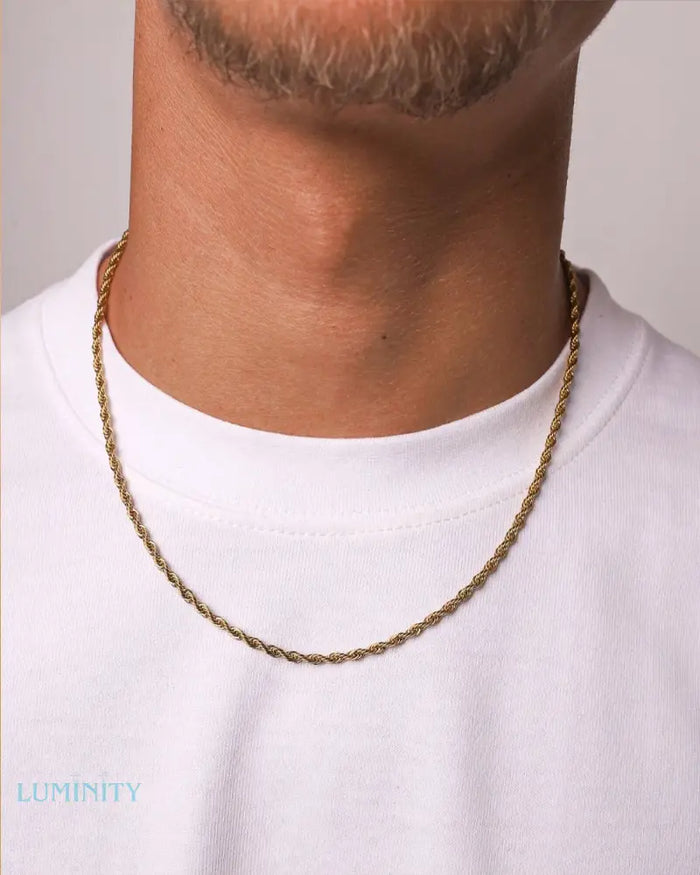 CLEAN ROPE CHAIN - 3MM GOLD Chains